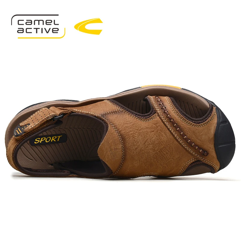 Босоножки Camel Active мужские из натуральной кожи мягкие сандалии дышащая легкая