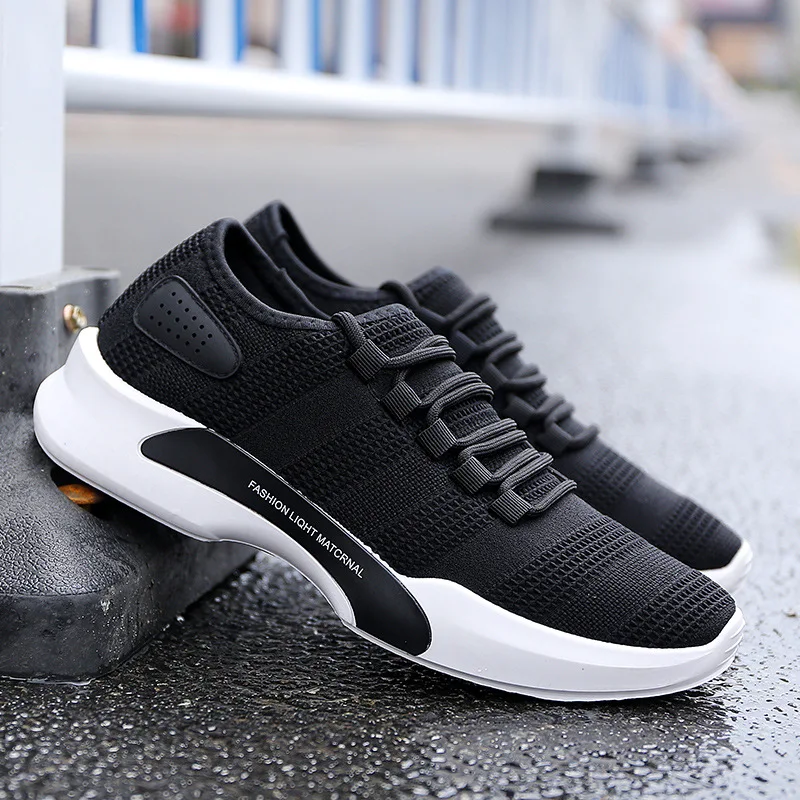 LAKESHI Brand Sneakers Men Shoes Casual Lightweight Breathable Slip-On Fashion Footwear Male Adult | Обувь