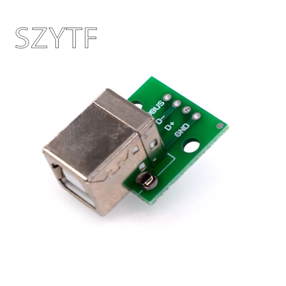 100 шт. MICRO MINI5P USB для Dip женский B-type квадратный интерфейс принтера Mike 5p патч