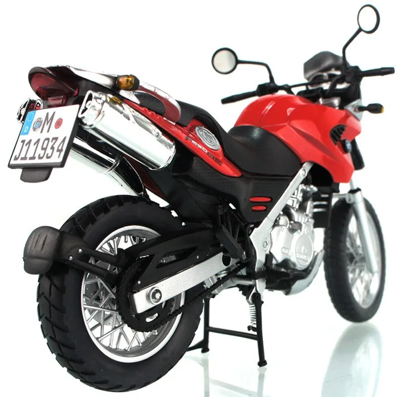 Литой мотоцикл из сплава Миниатюрная модель F650GS 1:12 высокоскоростной Гоночный