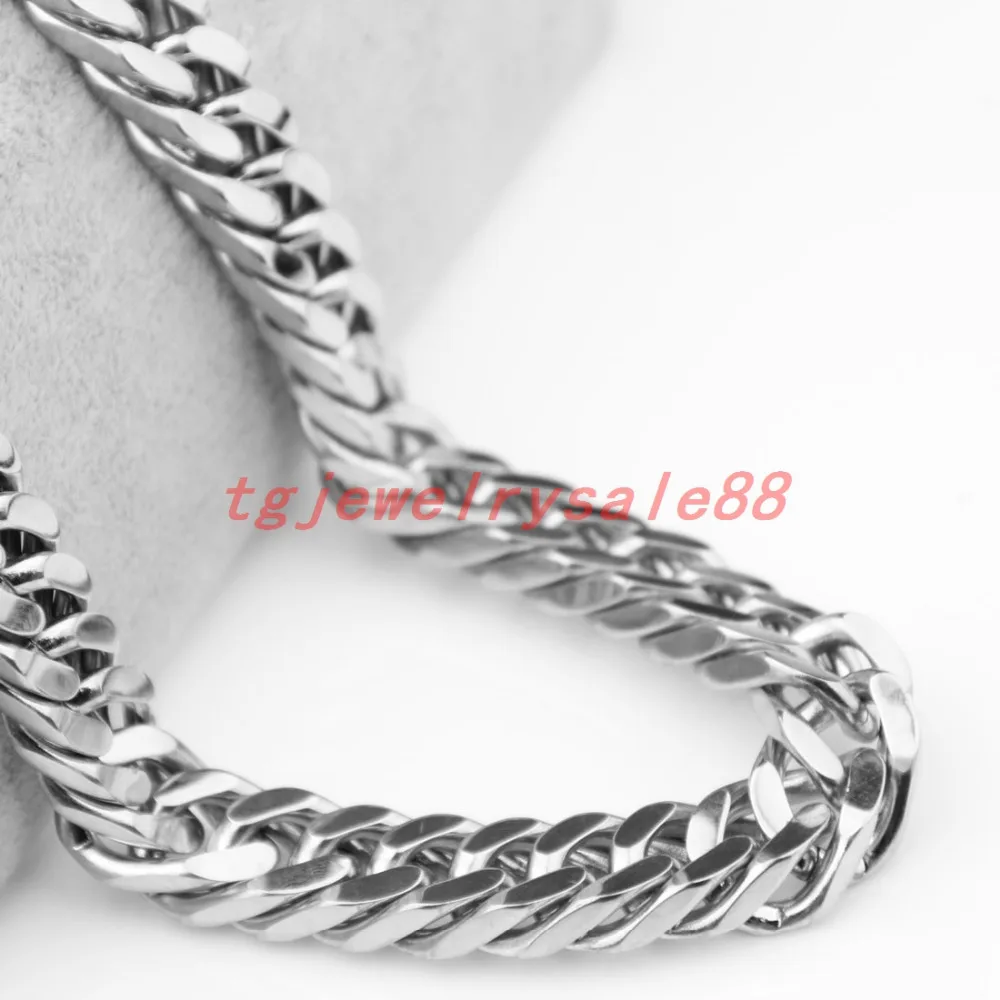 Тяжелый огромный 17 мм широкий из нержавеющей стали полировки серебряного цвета