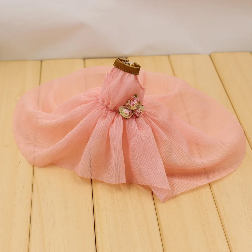Pink Одежда для 1/6 г.; черное розовое платье с цветами; вечерние платья принцессы; N Discotec - Цвет: Pink