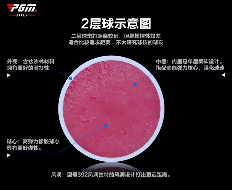 Оптовая торговля тренировочный мяч для гольфа прочные дистанционные мячи