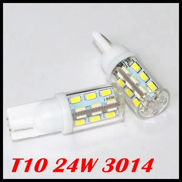 

T10 24led 3014 SMD 24W W5W 194 T10 led Auto led Car led Lamp Interior Light Parking Light External Lights