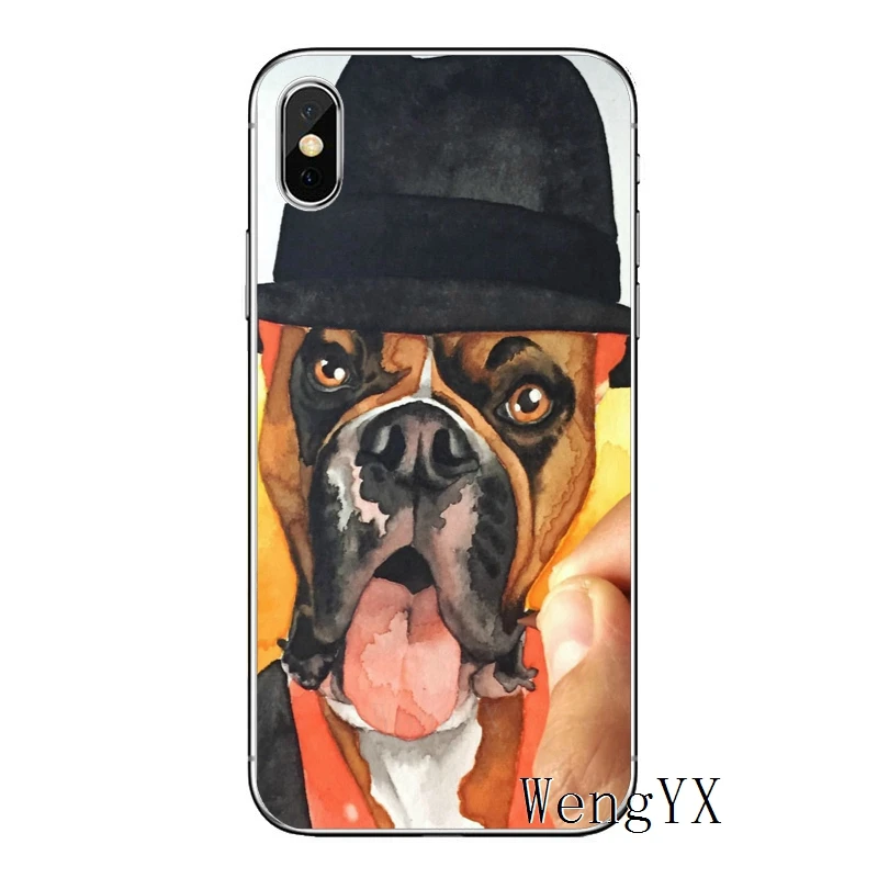 Dogue de Bordeaux dog для Apple iPhone 8 7 plus 6s 6 plus X XR XS Max SE 5s 5c 5 4s 4 Мягкий чехол из ТПУ для телефона