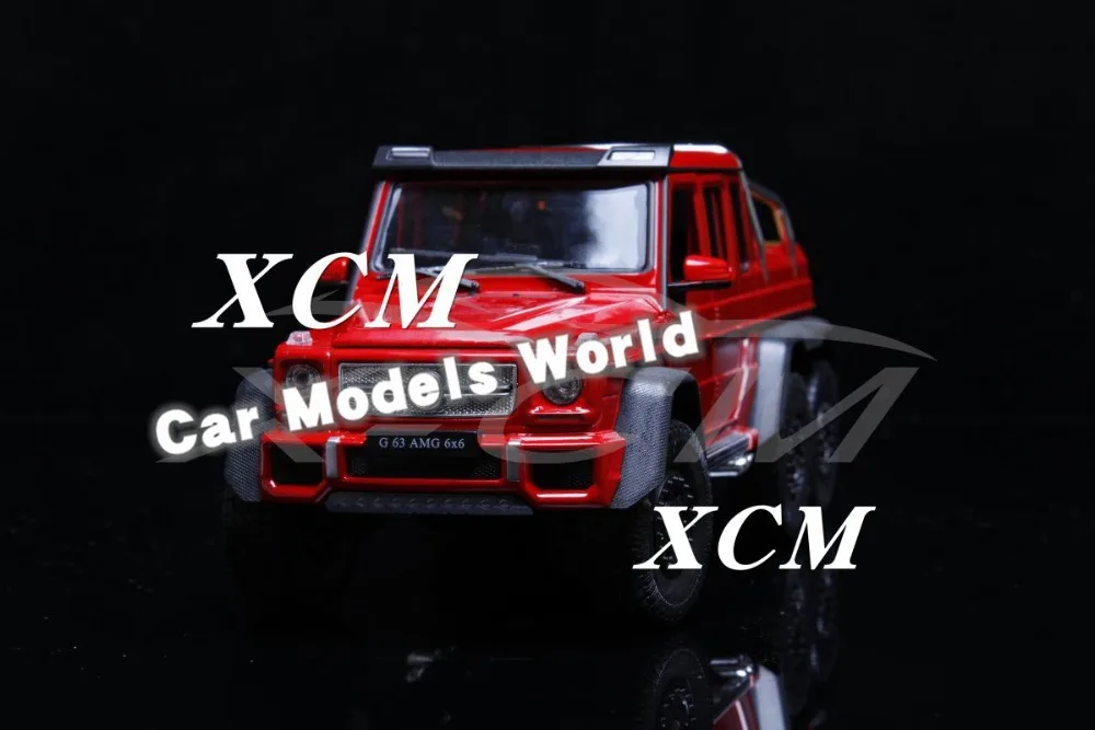 Литая под давлением модель автомобиля Welly модели FX для G63 A M G 6x6 1:24 (красный) +