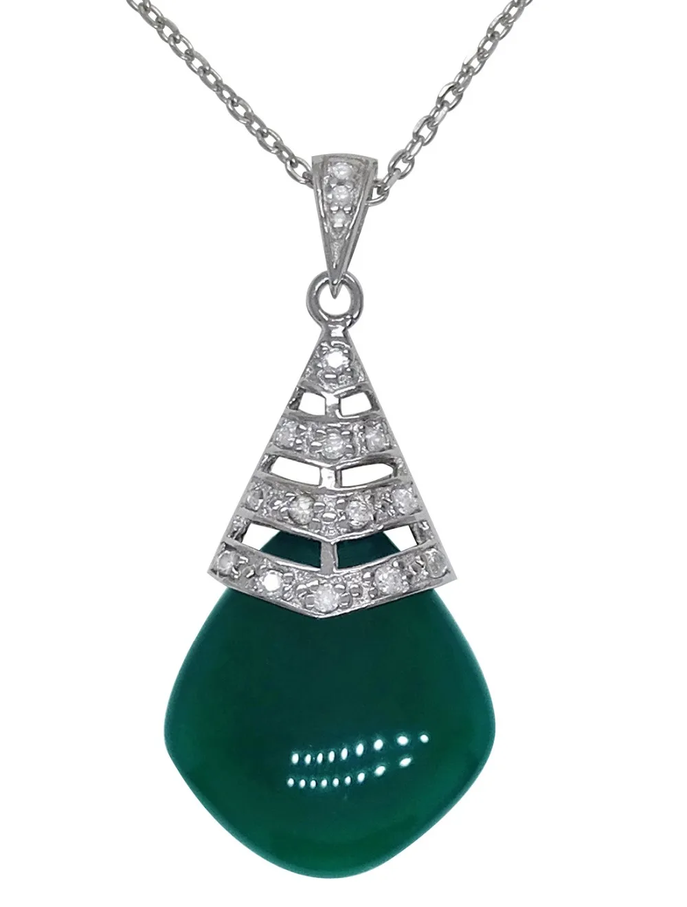 Women's Pendant 100% Real 925 Sterling Silver Jewelry With AAA Grade Agate Stone | Украшения и аксессуары