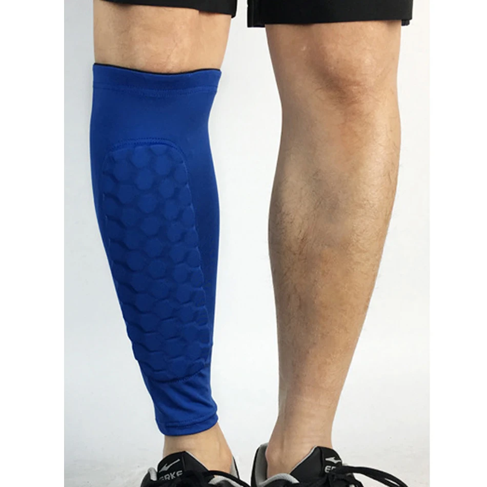 1 Piece Blue REXCHI 1 шт. сотовый щиток профессиональные спортивные футбольные щиты футбольные леггинсы Shinguards ноги рукава защитное снаряжение - Цвет: 1 Piece Blue