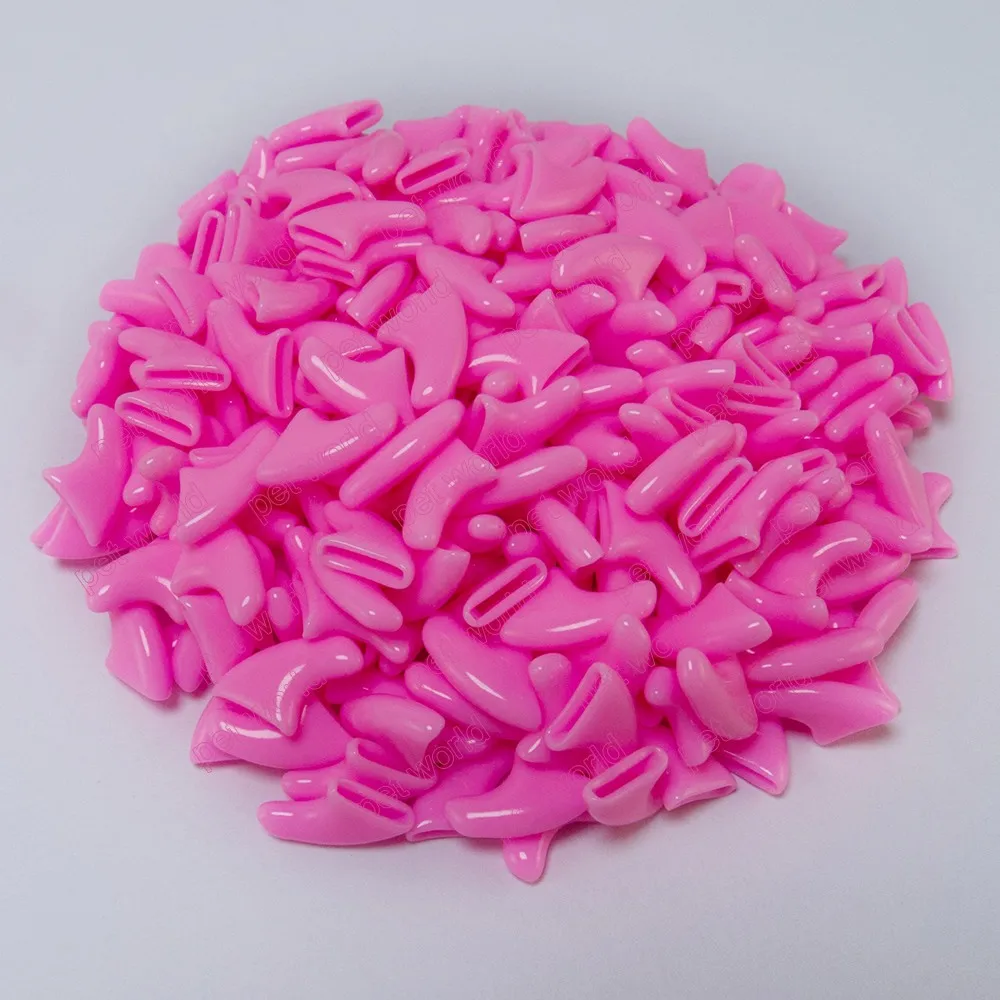 light pink 20 шт./пакет мягкая кошка ногтей Шапки/Кот покрытие для ногтей/Paw Шапки/накладных когтей для домашних питомцев с закругленными краями и бесплатный клей Размеры XS размеры S, M, l - Цвет: light pink