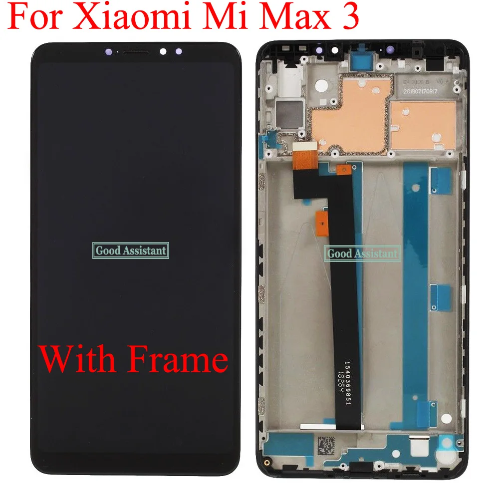 Высококачественный белый/черный ЖК дисплей 6 9 дюйма для Xiaomi Mi Max 3 Max3 + дигитайзер