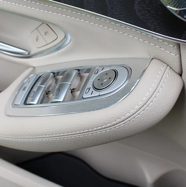 Хромированная накладка на дверь и окно автомобиля для Mercedes Benz C Class W205 C180 C200 GLC260 2015