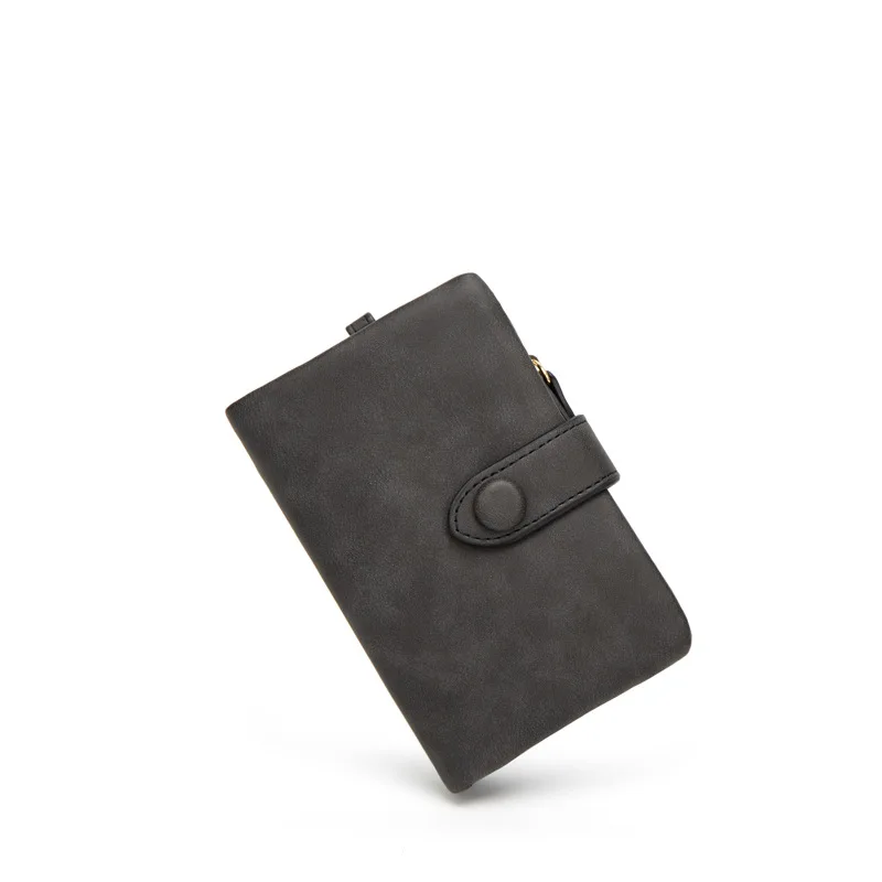 Матовый кошелек женский короткий корейский вариант студенческий чистый и милый