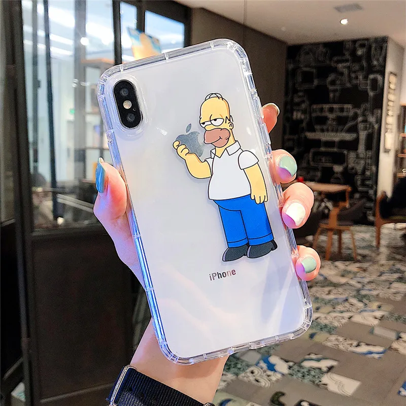 Новые простые модные милые подушка безопасности для дизайн чехол телефона iphone Xs