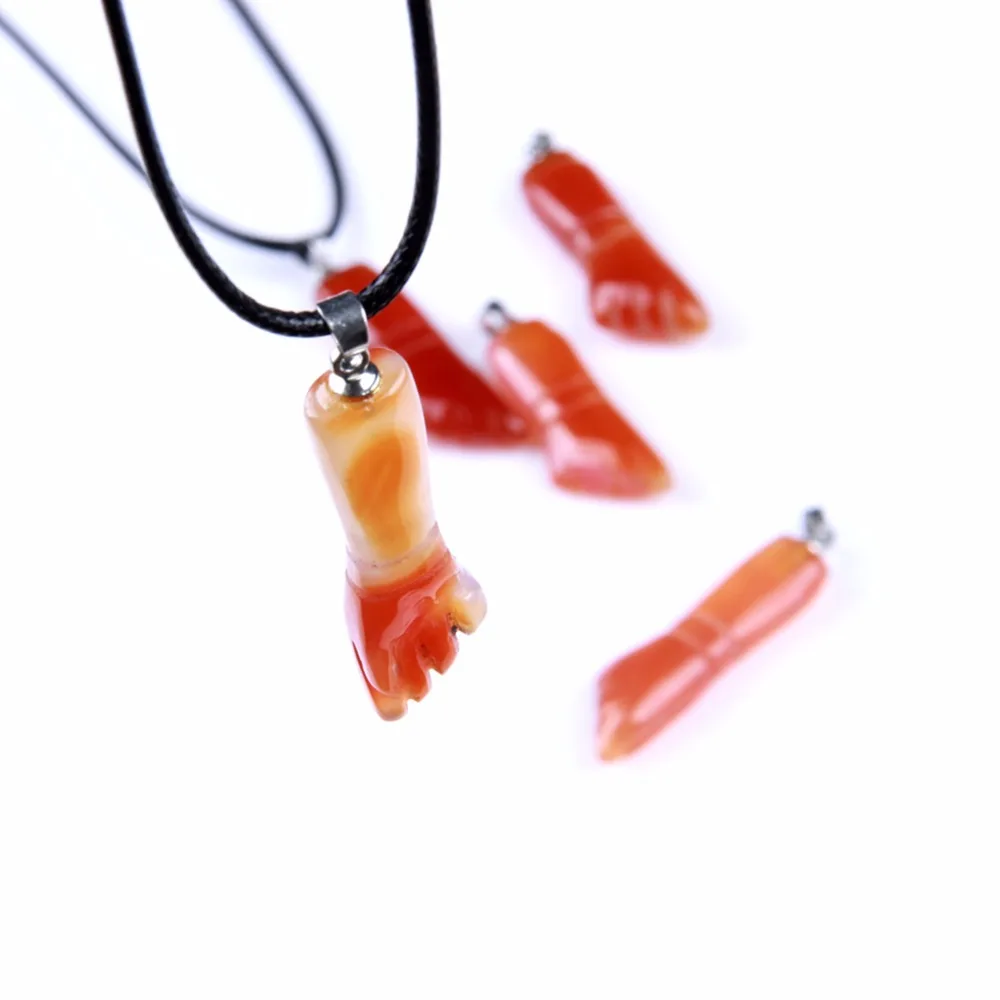 Tumbled 1," Carnelian Hand Carvd камень большой палец вверх Подвеска" Кулак "Кристалл Рейки заживление Diy аксессуары для изготовления украшений