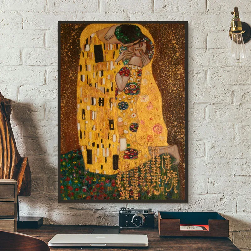 The Kiss By Klimtes холст картина печать гостиная домашний декор Современное украшение