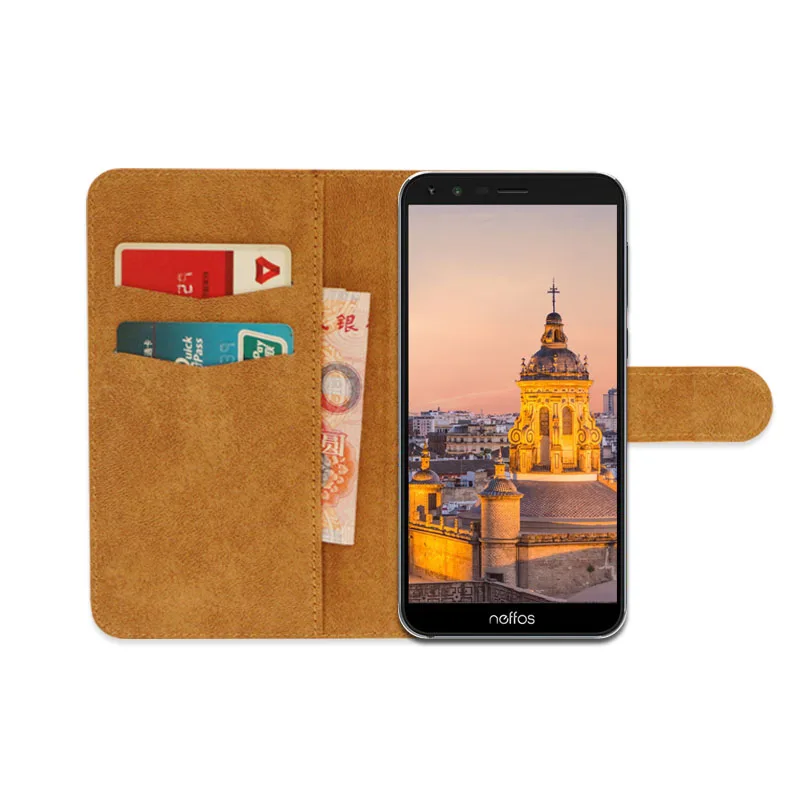 Роскошный чехол-кошелек для TP-Link Neffos C5 Plus из искусственной кожи Специальный