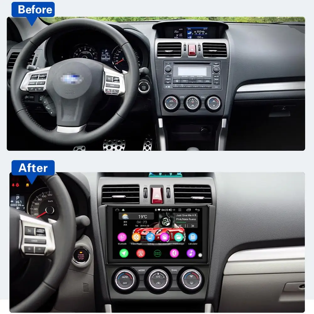 Mirror Link 9 &quotAndroid 8 1 Автомобильный мультимедийный радио для Subaru Forester 2013 2015 gps DSP SPDIF