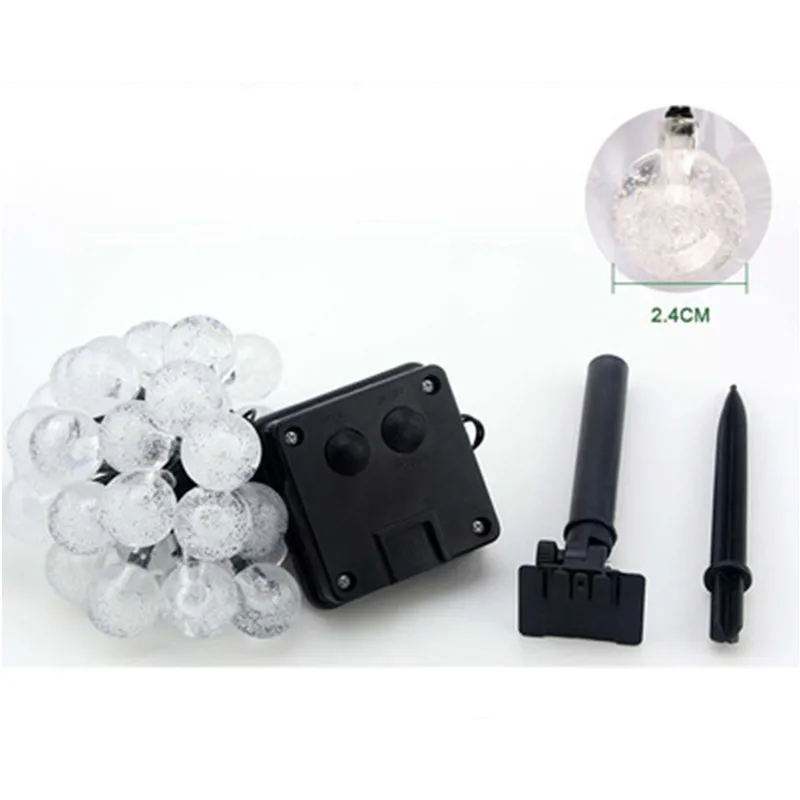 6 м 30LED Солнечная лампа лампы шарик пузыря светодиодная гирлянда наружная