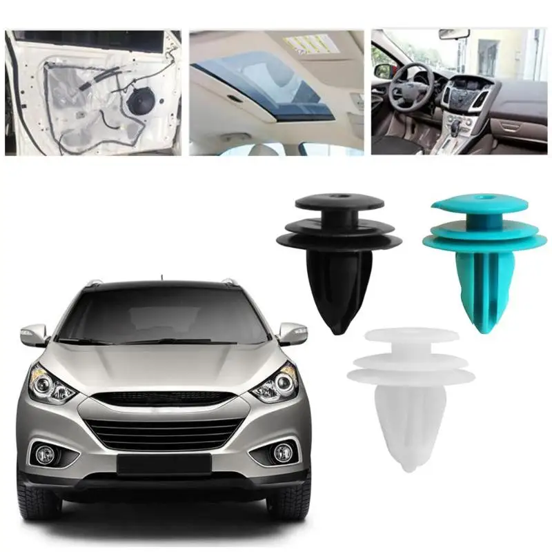 Универсальные автомобильные зажимы с отверстием 8 мм 50 шт. пластиковые заклепки