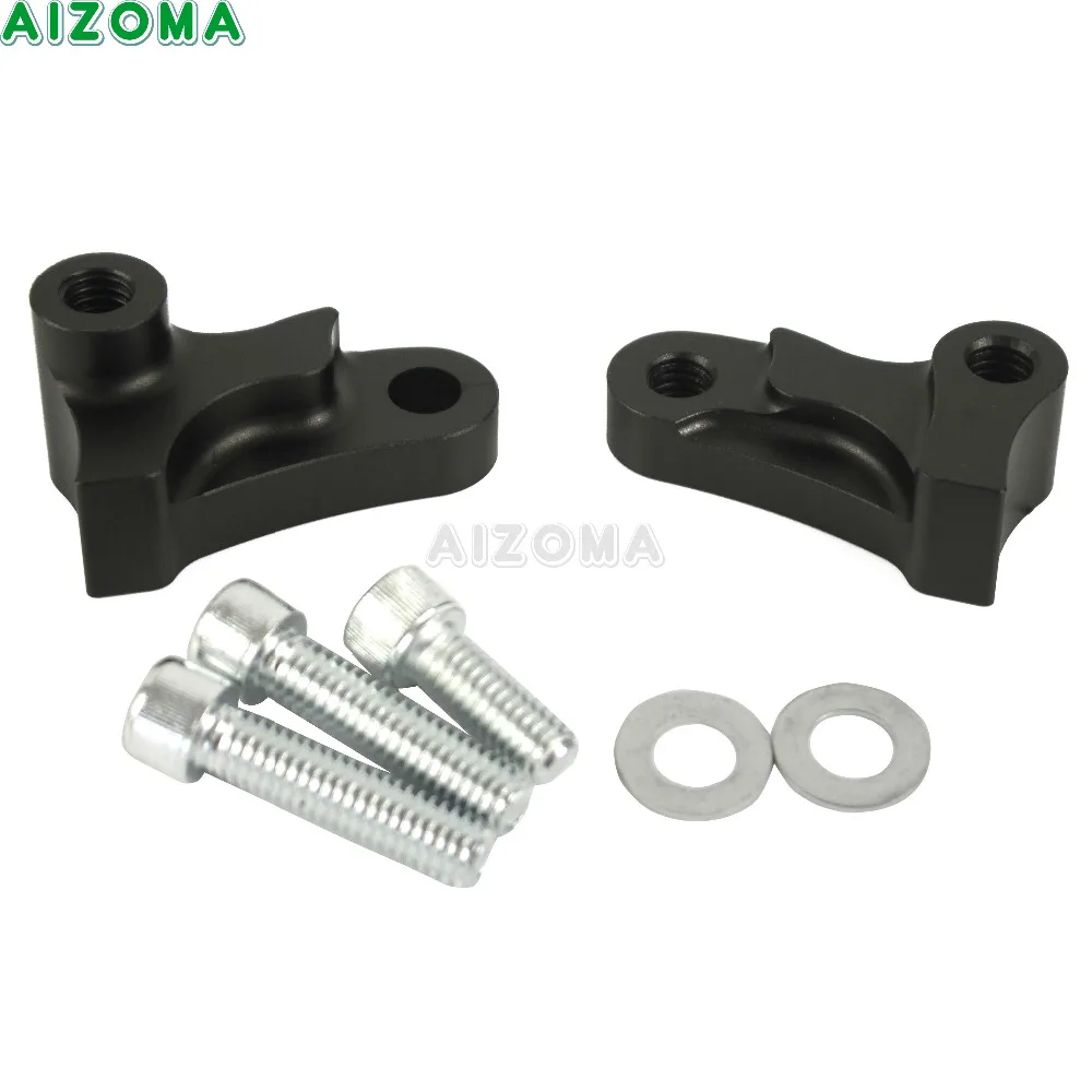 

Motorcycle CNC Aluminum 1.75" Inches 1-3/4" Black Rear Drop Adjustable Lowering Kit For Harley Dyna Superglide Wideglide FatBob