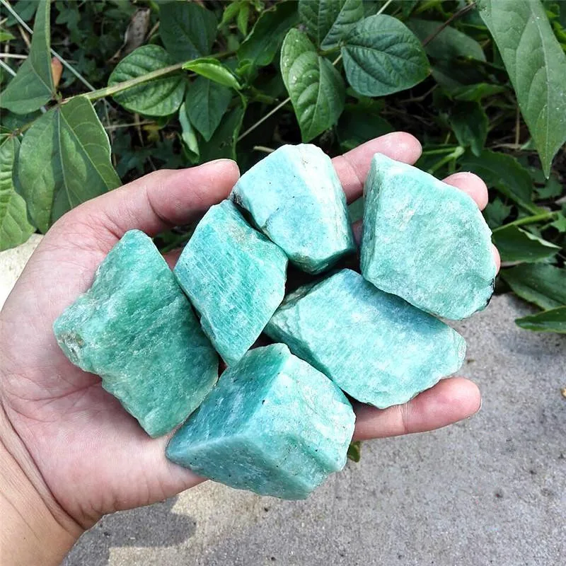 1/4lb Натуральный Необработанный Амазонит кристаллический камень минеральный