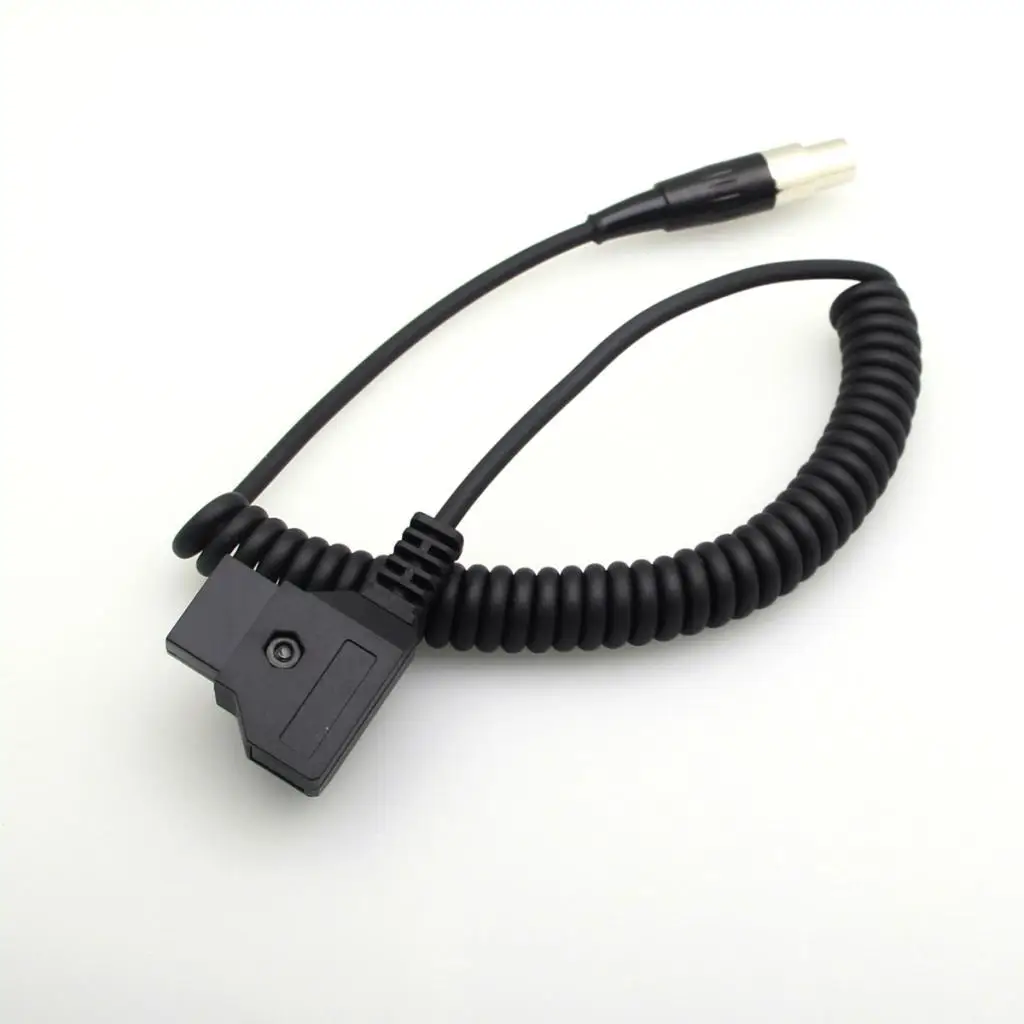 D-Tap Male to 4 Pin Mini XLR Женский адаптер питания спиральный кабель для камеры TVlogic монитор для sony F55 камера шнур питания