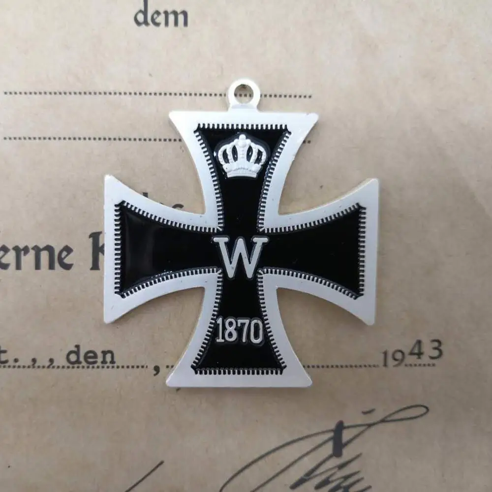Немецкий WW2 Железный крест медаль 1813 1870 Железный бейдж; брошь на булавке сувенир подарки