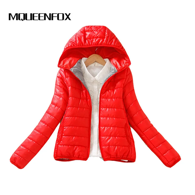 Тонкий светильник базовые куртки 2019 женская зимняя однотонная куртка с