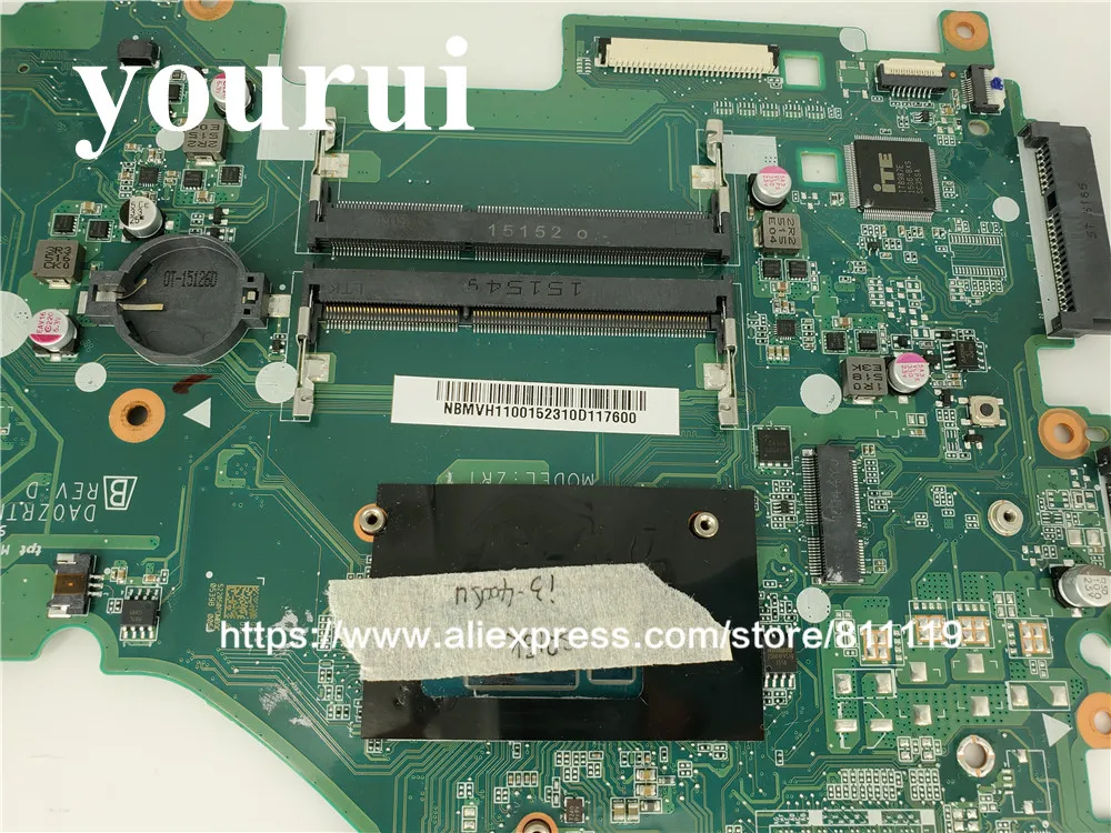 NB.MVH11.001 NBMVH11001 для ACER Aspire E5 573G Материнская плата ноутбука DA0ZRTMB6D0 I3 4005U DDR3L 100%