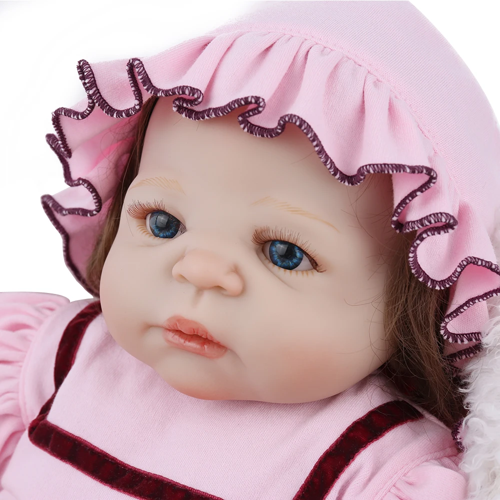 NPKDOLL Кукла реборн силиконовый новорожденный бэби 55 см одежда игркушки для
