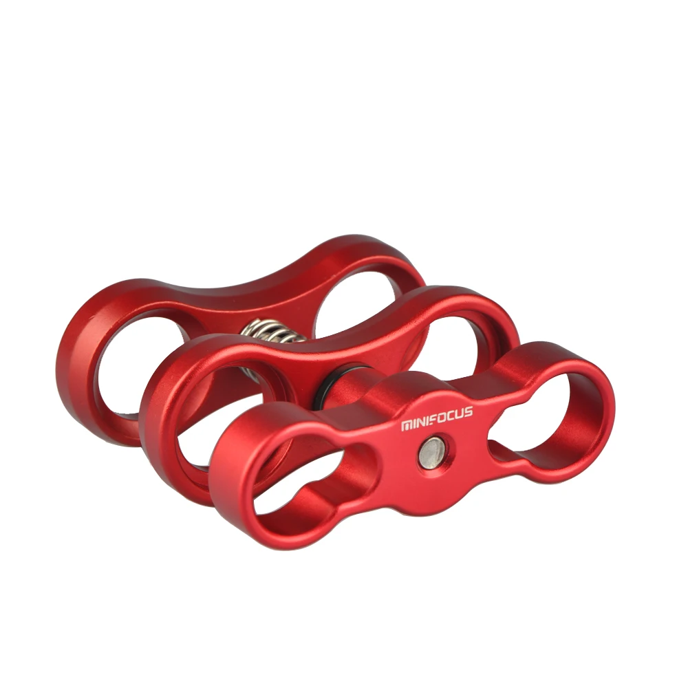 4 PCS x 1&quot Inch Ball Clamp Dual Hole Butterfly Joint Clip for Camera Underwater Tray Light Arm Connection Fixed System | Электроника