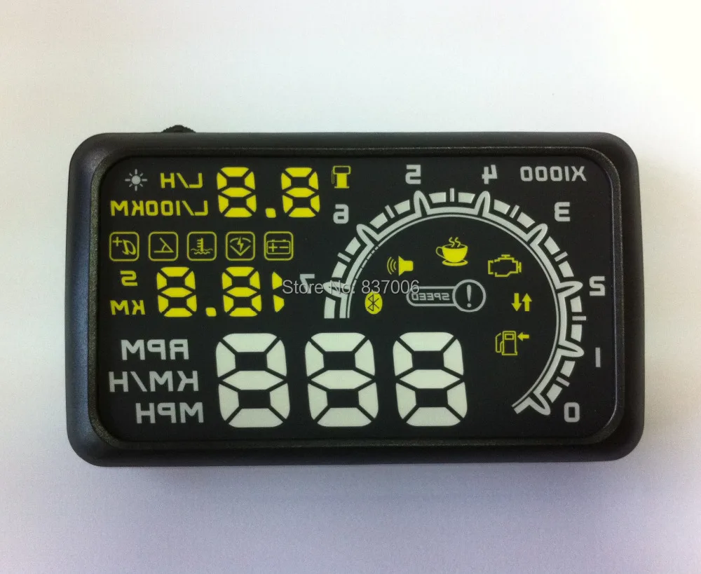 ActiSafety Автомобилей HUD Head Up Display ASH-4C-BT bluetooth head-up дисплей Расход Топлива Скорость OBD II