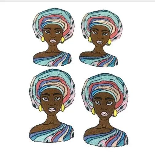 DD2PC африканские женские вышитые нашивки с утюгом для одежды свитера сделай сам