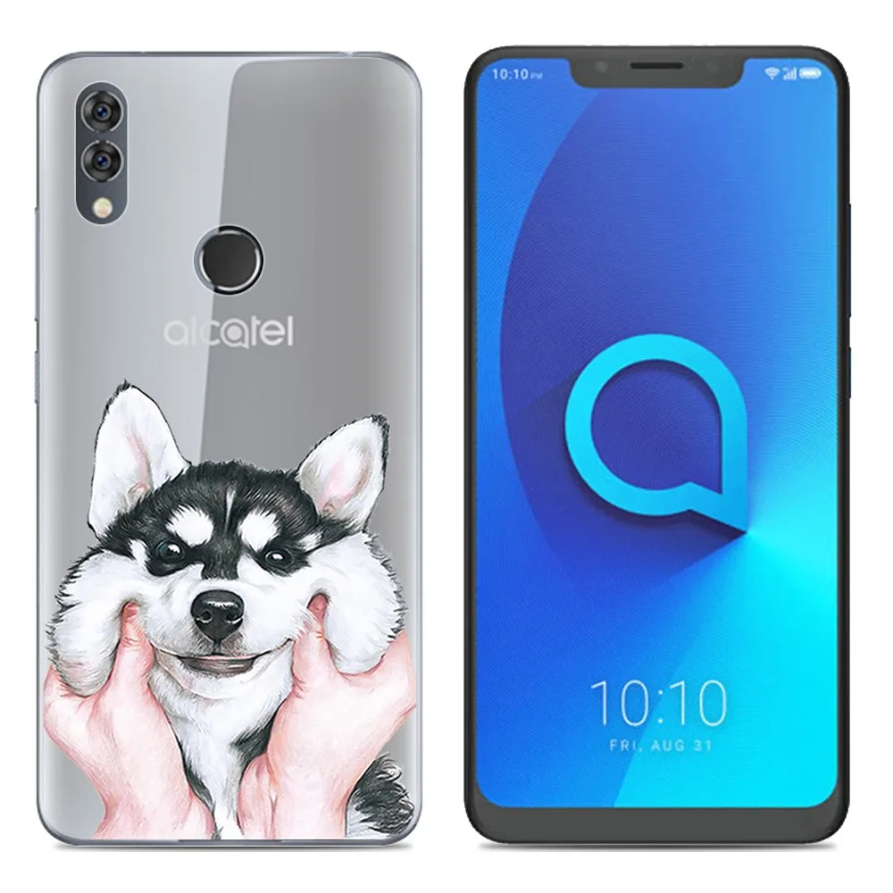 16 Мягкий чехол для телефона, силиконовый чехол для Alcatel 5V 6,2 дюймов, модный прозрачный чехол из ТПУ с красочным рисунком - Цвет: 16