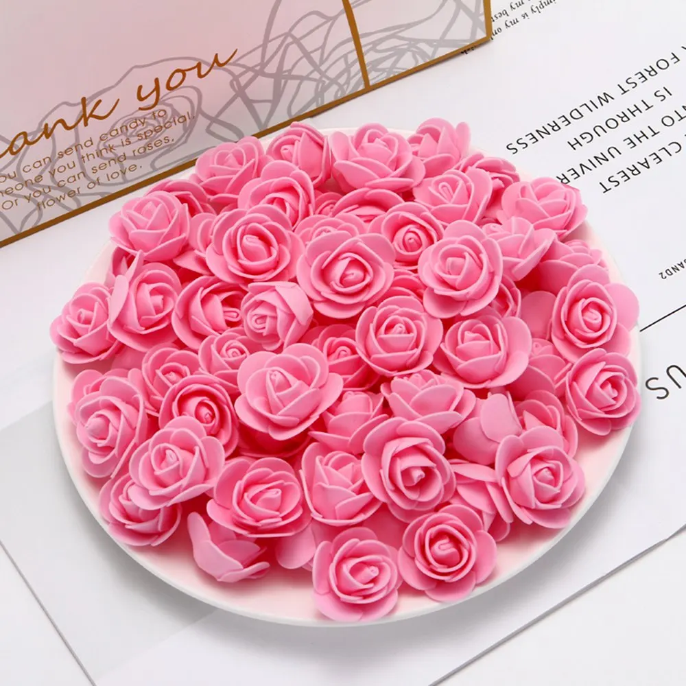 50 шт. дешевые PE Мини Искусственные цветы для дома Свадебные украшения аксессуары