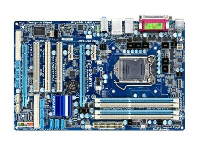 Оригинальная б/у материнская плата Gigabyte H55 родная LGA 1156 DDR3 ATX | Компьютеры и офис