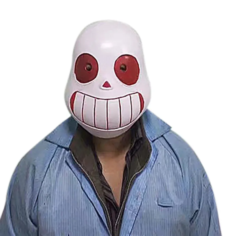 Takerlama игра «Undertale» маска жесткий латекс Косплэй шлем Санса для наращивания на всю голову маски вечеринка Хэллоуин Опора для взрослых и детей Карнавальная маска - Цвет: Type 2 for adult
