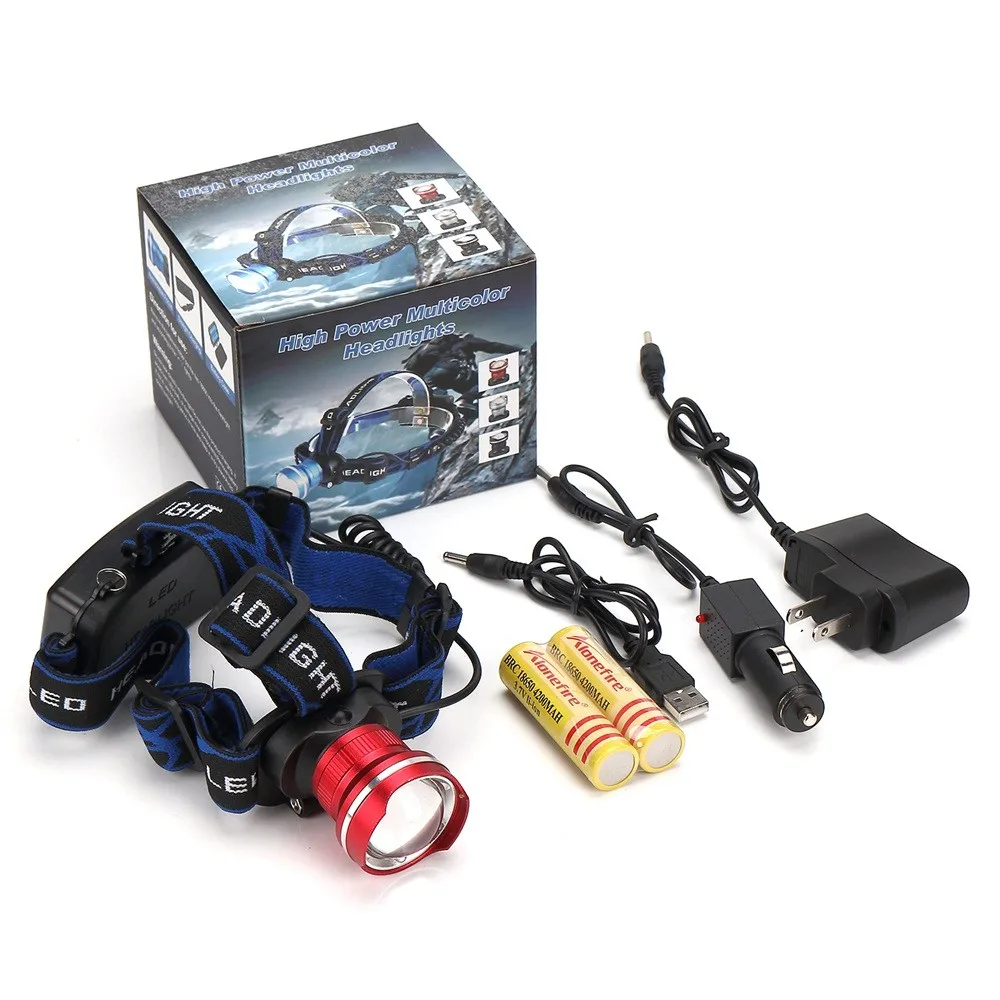 AloneFire HP87 2000Lm CREE XML T6 Zoom светодиодный налобный светильник, налобный фонарь, налобный светильник, масштабируемый регулируемый фокус для велосипеда, кемпинга, пешего туризма