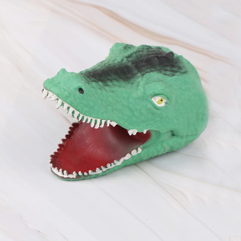 

Figure Vividly Kids Toy Soft Vinyl TPR Crocodile Hand Puppet Animal Head Hand Puppets