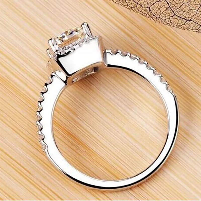 Кольцо с кристаллами для женщин супер-ценное элегантное квадратное блестящее со