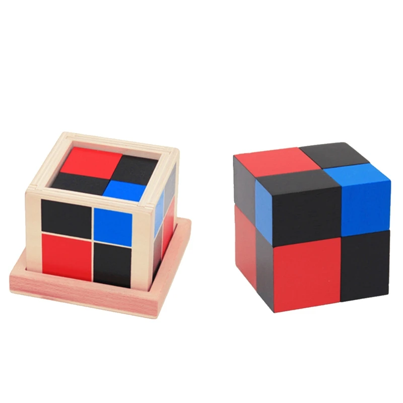 Kid Montessori Early Learning Algebra Mathematics Binomial Cube Set Wooden Toy-P101 | Игрушки и хобби