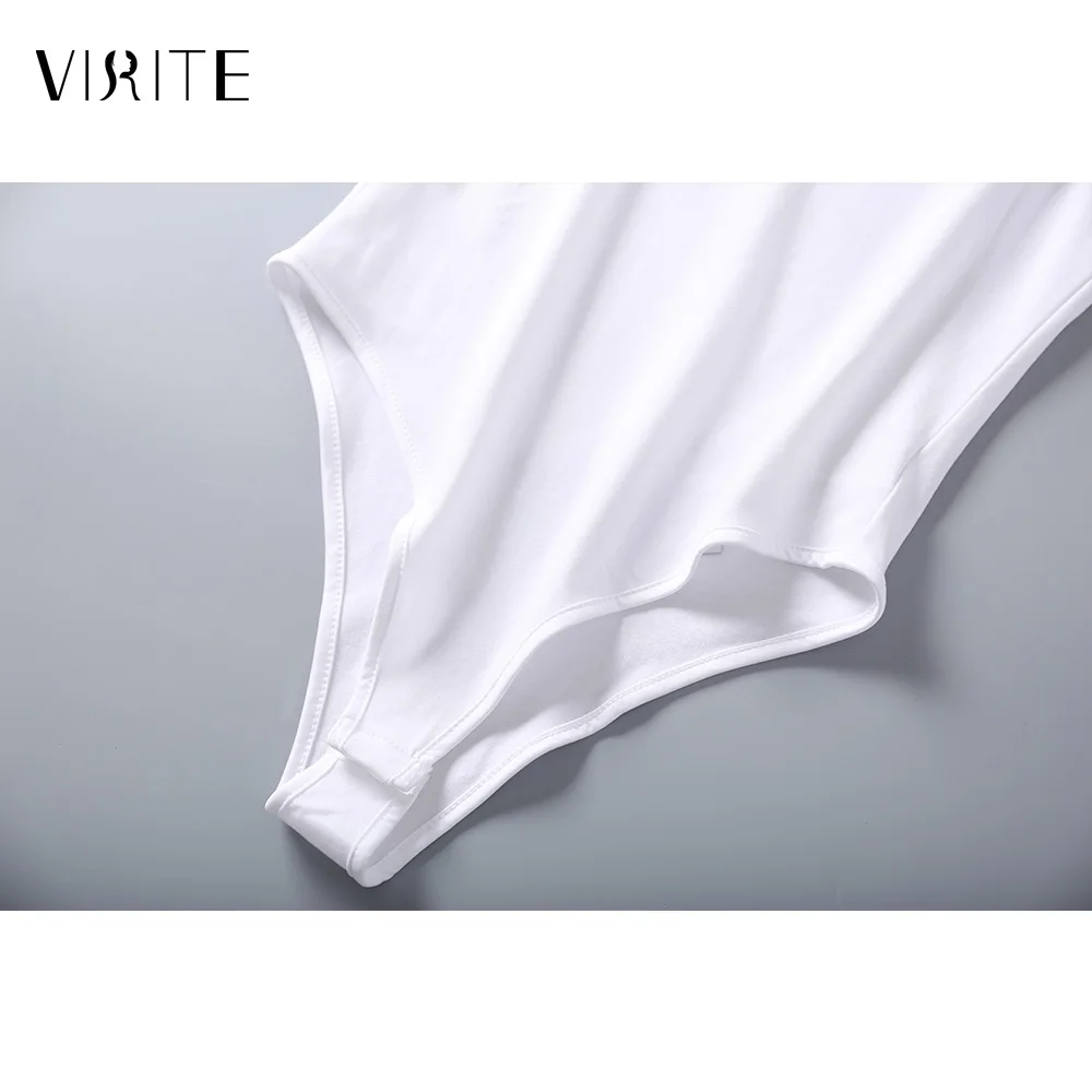Женский стрейчевый комбинезон viite однотонный Облегающий без рукавов с вырезом