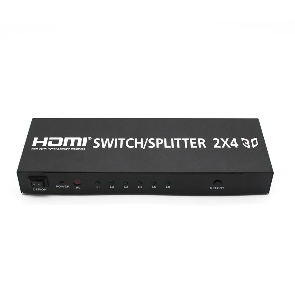 Матричный HDMI переключатель сплиттер Поддержка 2 компьютеров Поделиться 4 HDMI устройства поддержка s HDMI 3D 1080 p 4 K x 2 K