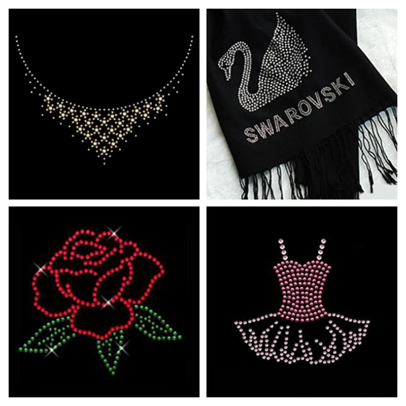 Блестящие стразы с цветными кристаллами 5 мм 1000 дюйма Креативные 3D чехлы для