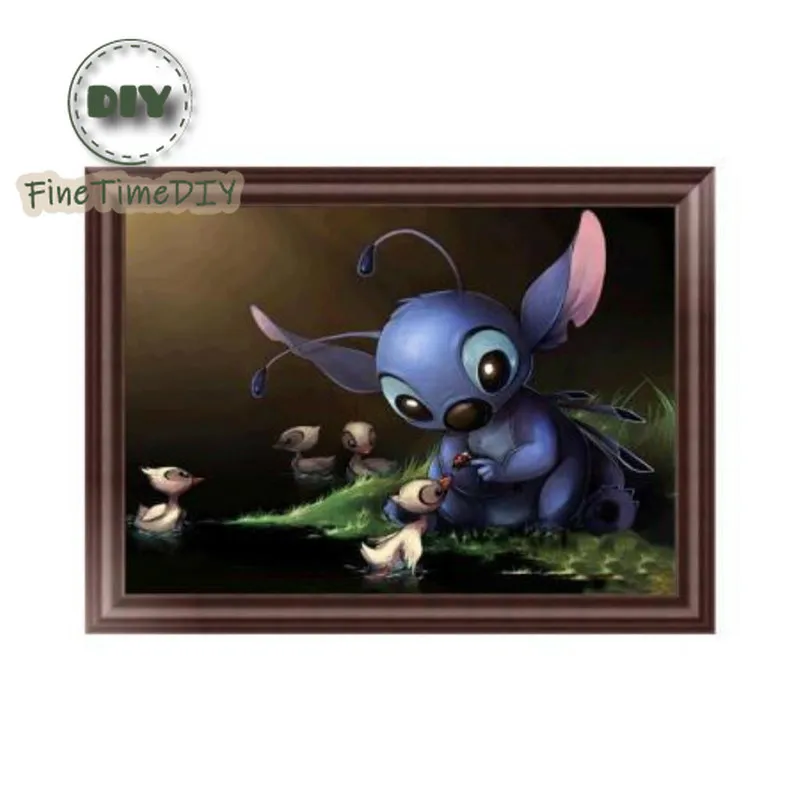 FineTime 5D DIY Алмазная картина вышивка крестиком милый эльф Животное Мультфильм