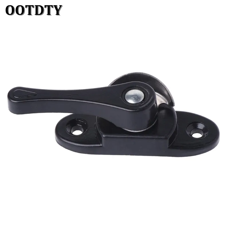 Black OOTDTY замок двери и окна из нержавеющей стали замок двери створки помех окна Засов Замок безопасности - Цвет: Black