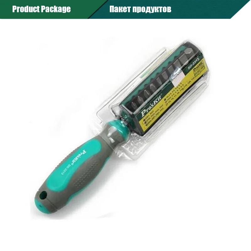 Proskit SD-2313 30-часть сделать-это все комплект Torx Hex площади разъем-Ванадиевой хромированная сталь биты магнитные противоскользящие точность гнездо