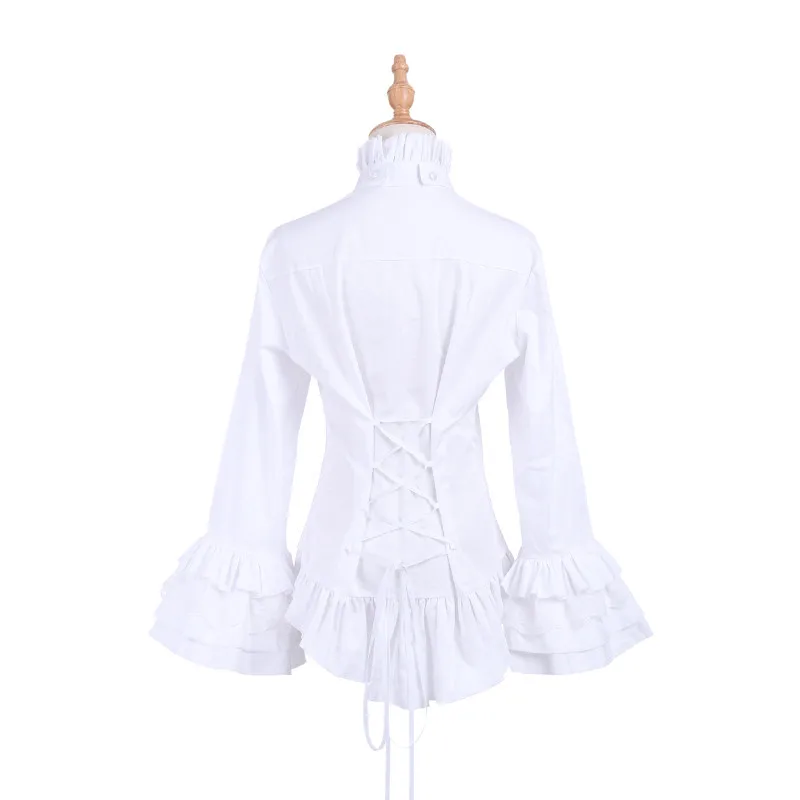 Блузка ROLECOS Женская белая с длинным рукавом|lolita costume|women cosplaywomens cosplay costumes |