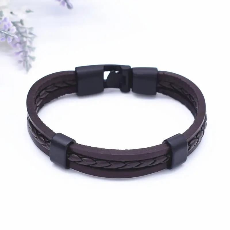 Новый дизайн 2017 индивидуальный плетеный шнур и браслет из натуральной кожи