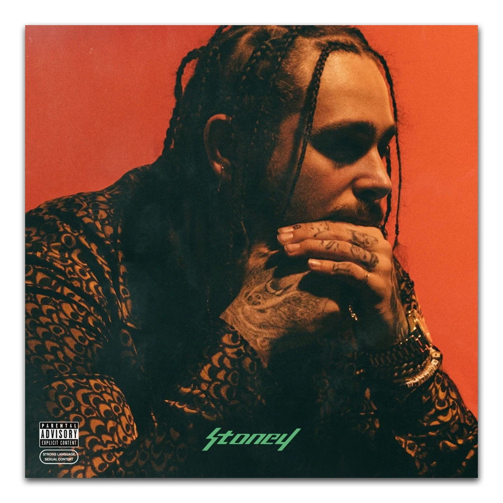 Z0727 Плакаты и принты Post Malone Стони реперские кепки музыкальный альбом в стиле хип